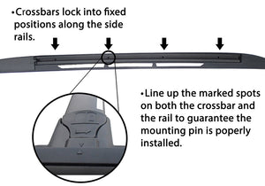 BrightLines Roof Rack Crossbars Replacement for GMC Terrain 2010-2017 - ASG AUTO SPORTS