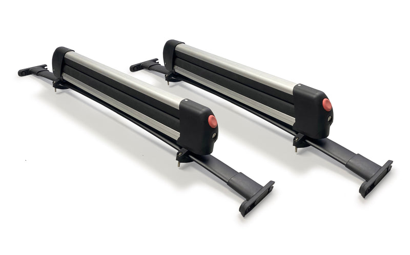 BrightLines Roof Rack Crossbars and Ski Rack Combo Replacement for Ford Explorer 2011-2015 (Up to 6 pairs SKIS or 4 Snowboards)