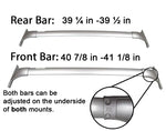 BrightLines Roof Rack Crossbars Replacement for Nissan Rogue SL 2008-2013 - ASG AUTO SPORTS