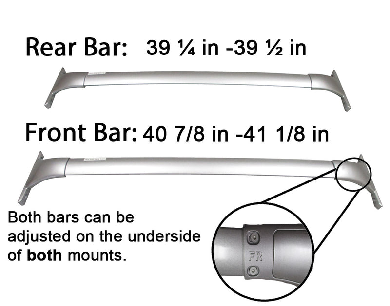 BrightLines Roof Rack Crossbars Replacement for Nissan Rogue SL 2008-2013 - ASG AUTO SPORTS
