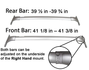 BRIGHTLINES Roof Rack Cross Bar Replacement for 2014-2020 Nissan Rogue - ASG AUTO SPORTS