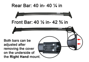 BrightLines Roof Rack Crossbars Replacement For Ford Escape 2013-2019 - ASG AUTO SPORTS