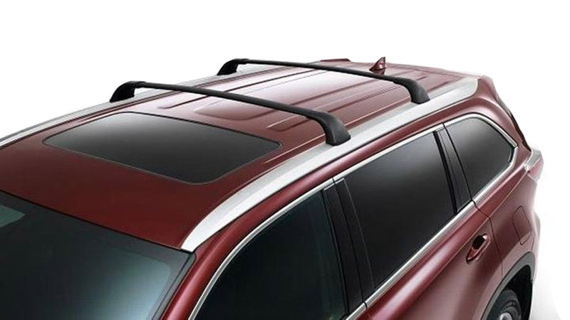 thumbnail image 2 of Autobrother Cross Bars For Toyota Highlander 2020-2021 XLE Limited Platinum – Black Aluminum Roof Rail Racks, 120lb Capacity 2 of 5