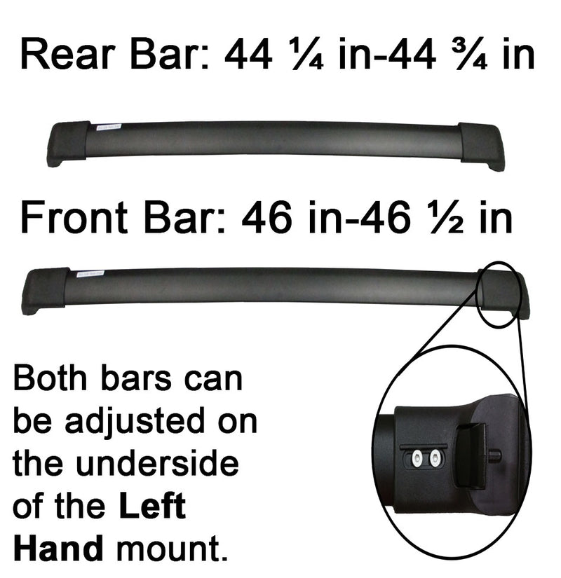 BrightLines Roof Rack Crossbars Kayak Rack Combo Replacement For Hyundai Santa Fe 2013-2018