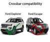 BrightLines Roof Rack Crossbars Ski Rack Combo Replacement For Ford Explorer 2016-2019 (Up to 6 pairs Skis or 4 Snowboards)