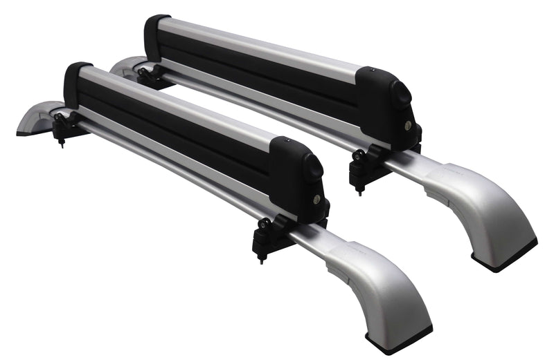 BrightLines Roof Rack Crossbars Ski Rack Combo Compatible for Toyota Highlander XLE Limited SE LIMITED PLATINUM 2014-2019 in Silver