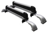 BrightLines Toyota Highlander XLE Limited SE Roof Rack Crossbars Ski Rack Combo 2014-2019 in Silver (4 pairs skis or 2 snowboards) - ASG AUTO SPORTS