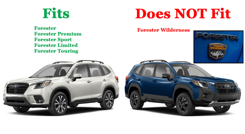 BrightLines Roof Rack Aero Crossbars and Kayak Rack Combo Compatible with 2019-2025 Subaru Forester (NOT Fit Wilderness)