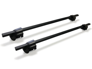 BrightLines Lockable Steel Roof Rack Crossbars Ski Rack Combo Compatible with Isuzu Rodeo 1998-2004