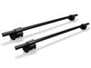 BrightLines Lockable Steel Roof Rack Crossbars Ski Rack Combo Compatible with BMW 3 Series Wagon 2000-2012 (Up to 4 Skis or 2 Snowboards)