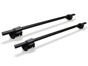 BrightLines Lockable Steel Roof Rack Crossbars Kayak Rack Combo Compatible with Mitsubishi Outlander 2007-2012