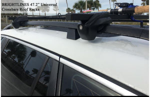 BrightLines Lockable Steel Roof Rack Crossbars Compatible with BMW 5 Series Wagon 1999-2010