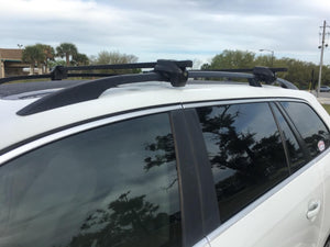 BrightLines Lockable Steel Roof Rack Crossbars Compatible with Hyundai Elantra Wagon 1996-2000