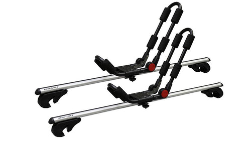 BrightLines Jeep Liberty Roof Racks Cross Bars Kayak Rack Combo 2002-2007 - ASG AUTO SPORTS