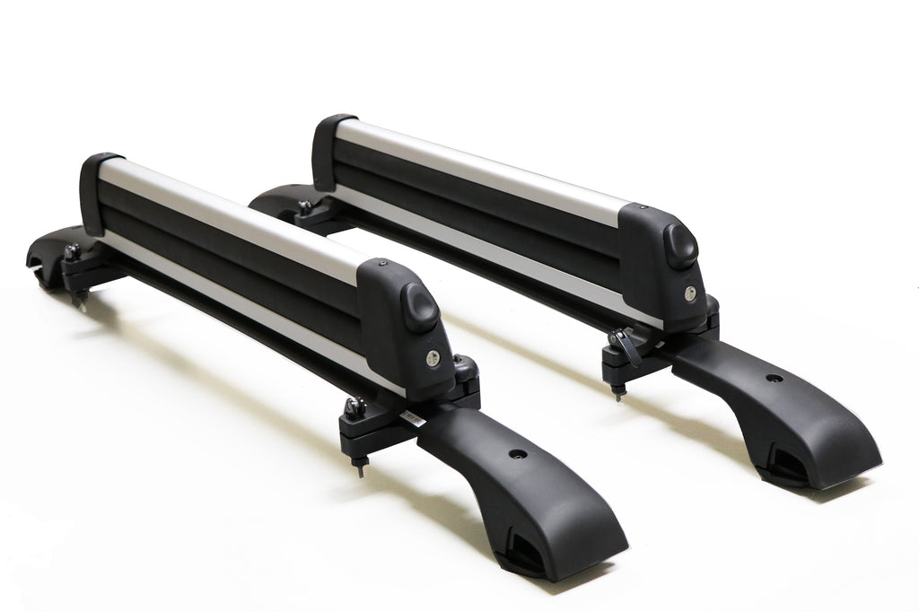 BRIGHTLINES Customized Roof Rack Crossbars Ski Rack Combo Compatible with 2019-2024 Mercedes Benz GLE 350 (Non-Panoramic sunroof)
