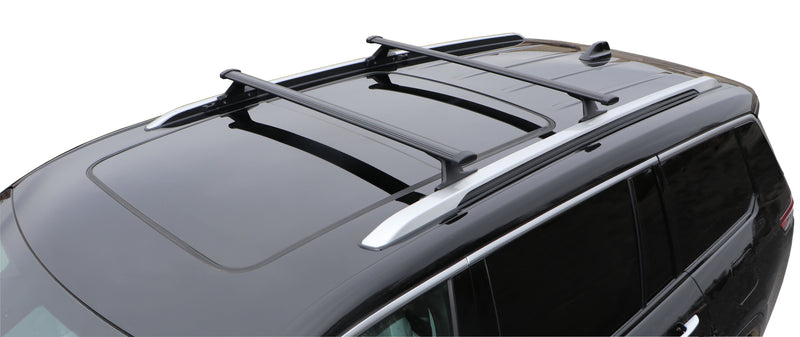 BRIGHTLINES All Metal Crossbars Roof Racks Compatible with 2021-2024 Jeep Grand Cherokee L 3-Row & 2022-2024 Jeep Grand Cherokee 2-Row for Kayak Luggage Ski Bike Carrier