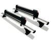 BrightLines Roof Rack Crossbars and Ski Rack Combo Compatible with 2011-2021 Jeep Grand Cherokee with Roof Black Moldings (Up to 6 pairs Skis or 4 Snowboards)