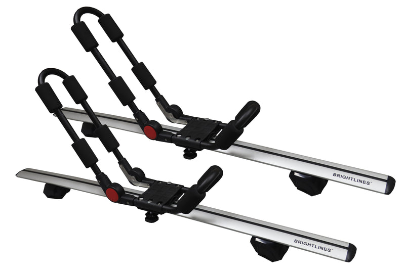 BrightLines Roof Rack Cross Bars Luggage Bars Kayak Rack Combo Compatible with 2009-2023 Audi Q5
