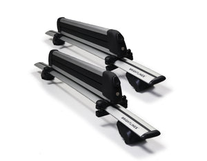BRIGHTLINES Roof Rack Cross Bars Ski Rack Combo Compatible with 2016-2020 Lincoln MKX ( Up to 4 Skis or 2 Snowboards) - ASG AUTO SPORTS