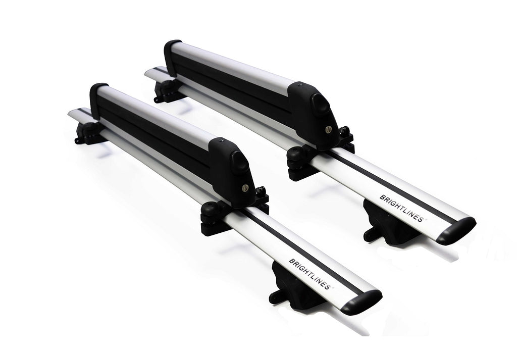 BRIGHTLINES Roof Rack Cross Bars Ski Rack Combo Compatible with Buick Envision 2016-2020 Encore GX 2020-2023 (Up to 4 Skis or 2 Snowboards)