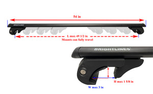 BrightLines  Roof Rack Crossbars Compatible with Saturn Vue 2008-2010