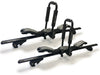 BRIGHTLINES 53" All Black Lockable Universal Cross Bars Roof Racks & Double Folding Kayak Roof Rack Combo Carrier That Holds a Pair of Kayaks, or One Canoe or SUPs Paddleboards