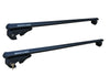 BRIGHTLINES 53" All Black Lockable Universal Cross Bars Roof Racks & Double Folding Kayak Roof Rack Carrier That Holds a Pair of Kayaks, or One Canoe or SUPs Paddleboards