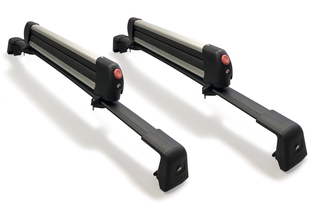 BRIGHTLINES Anti Theft Crossbars Roof Racks & Ski Rack Combo Compatible with 2020-2023 Kia Telluride With Flush Side Rails (Up to 6 pairs Skis or 4 Snowboards) (Including Models with panoramic sunroof) - Exclusive from ASG Auto Sports
