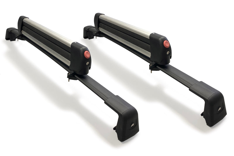 BRIGHTLINES Heavy Duty Anti-Theft Crossbars Roof Racks & Ski Rack Combo Compatible with 2020-2023 Ford Escape for Kayak Luggage Ski Bike Carrier (6 pairs Skis or 4 Snowboards) - Including Models with panoramic sunroof - Exclusive from ASG Auto Sports