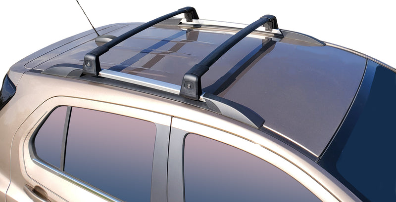 BRIGHTLINES Anti Theft Crossbars Roof Racks Compatible with 2013-2022 Chevrolet Trax for Kayak Luggage Ski Bike Carrier - Exclusive from ASG Auto Sports