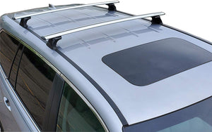 BRIGHTLINES Crossbars Roof Racks Ski Rack Combo Compatible with 2016-2020 Honda Pilot Without Roof Side Rails (Up to 4 Skis or 2 Snowboards) - ASG AUTO SPORTS