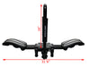 BRIGHTLINES 53" All Black Lockable Universal Cross Bars Roof Racks & Double Folding Kayak Roof Rack Combo Carrier That Holds a Pair of Kayaks, or One Canoe or SUPs Paddleboards