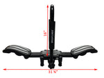 BRIGHTLINES 53" All Black Lockable Universal Cross Bars Roof Racks & Double Folding Kayak Roof Rack Combo Carrier That Holds a Pair of Kayaks, or One Canoe or SUPs Paddleboards