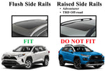 BRIGHTLINES Crossbars Roof Rack Replacement for 2019-2024 Toyota Rav4 LE XLE Limited