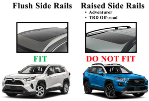 BRIGHTLINES Crossbars Roof Rack Replacement for 2019-2023 Toyota Rav4 LE XLE Limited