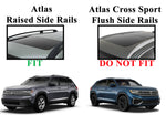 BrightLines Aero Roof Rack Crossbars Compatible with Volkswagen Atlas 2017-2025