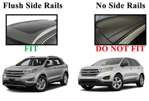 BRIGHTLINES Roof Rack Cross Bars Ski Rack Combo Compatible with Ford Edge 2015-2023 (Up to 6 pairs of skis or 4 snowboards) (NOT for Panoramic sunroof) - Exclusive from ASG Auto Sports
