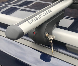 BrightLines Roof Rack Crossbars Compatible with Mercedes Benz ML350 1998-2015