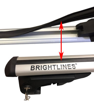 BrightLines Roof Rack Crossbars Roof Bars Compatible with Cadillac SRX 2004-2015