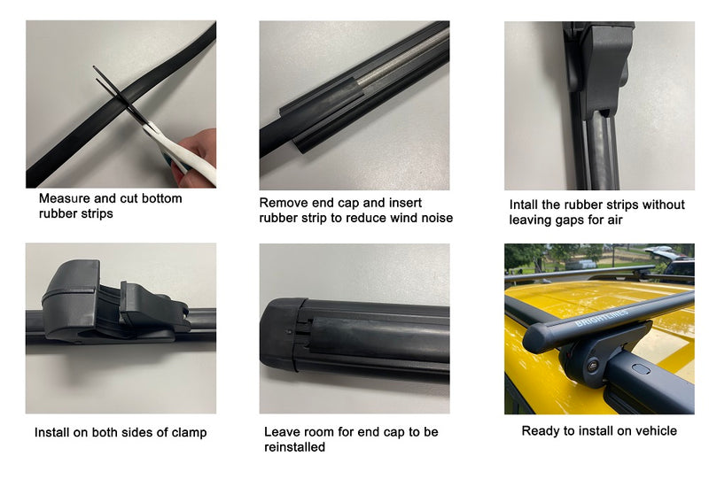 BrightLines Roof Rack Crossbars Compatible with BMW X5 2000-2013