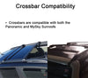 BrightLines Aero Roof Rack Crossbars Compatible with Jeep Renegade 2015-2024