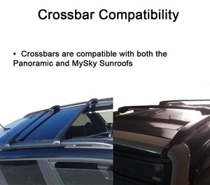 BrightLines Aero Roof Rack Crossbars Compatible with Jeep Renegade 2015-2023