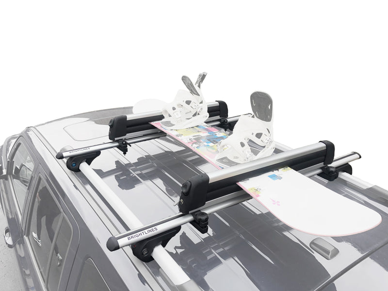 BrightLines Jeep Patriot Roof Racks Cross Bars Ski Rack Combo 2007-2017 - ASG AUTO SPORTS