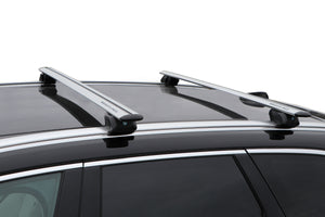 BRIGHTLINES Heavy Duty Anti-Theft Premium Aluminum Crossbars Roof Racks and Ski Rack Combo Compatible with Mitsubishi Outlander 2015-2021 (Up to 4 Pairs of skis or 2 Snowboards) (Do not fit Outlander Sport) - Exclusive From ASG Auto Sports