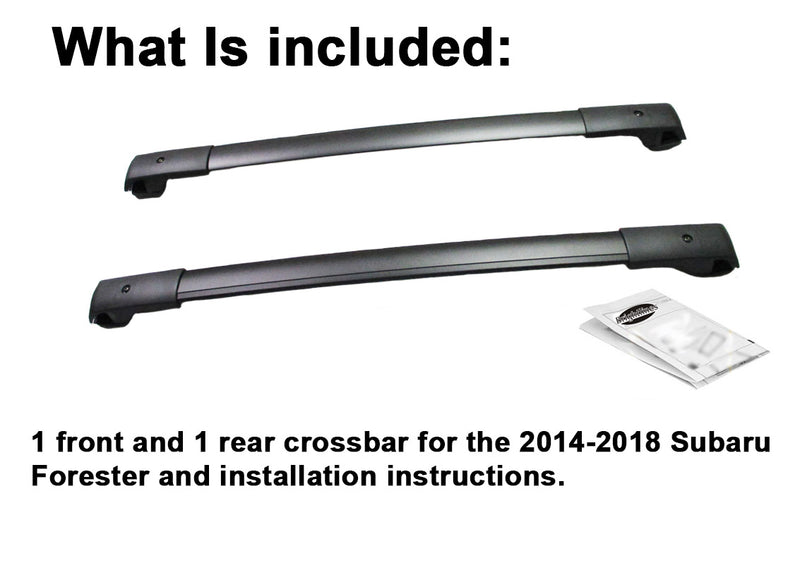 BrightLines Roof Rack Crossbars Replacement For Subaru Forester 2014-2018 - ASG AUTO SPORTS